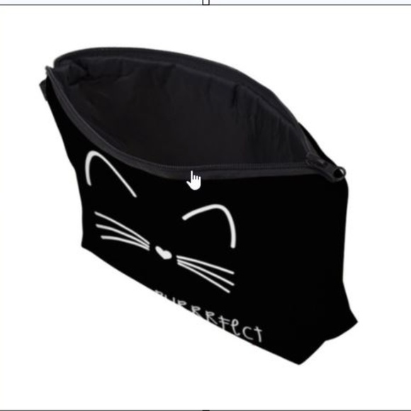 LAST ONE!! πHPπ Sassy "I'm so Purrrfect" Cosmetic Bag - Picture 2 of 3